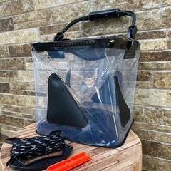 ✨新品✨釣り バケツ バッカン 透明 水汲み 折りたたみ 滑り止め底 多機能の画像