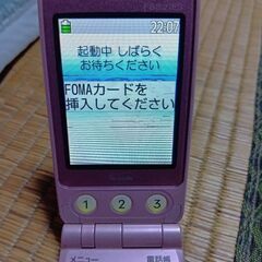  ドコモらくらくホンFOMAF882iES ピンク中古の画像