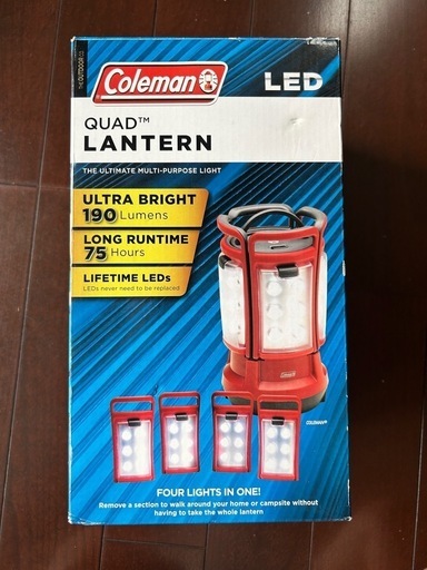 ◆新品未使用◆Coleman QUAD LED LANTERN コールマン クアッドLEDランタン