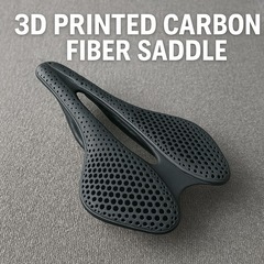 超軽量！3Dプリント カーボンファイバー サドル｜ロードバイク用