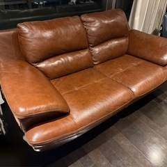 本革 ビンテージソファ 美品   の画像