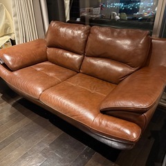 本革 ビンテージソファ 美品   の画像