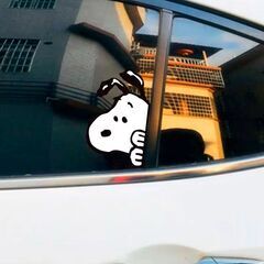 スヌーピー　ステッカー　SNOOPY　12ｘ8 ひょっこり　かわ...
