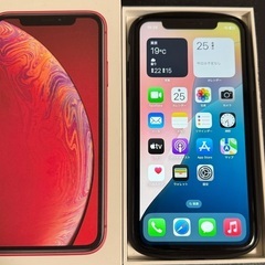 iPhone XR 64GB SIMフリー　ケース、イヤホン、箱付き