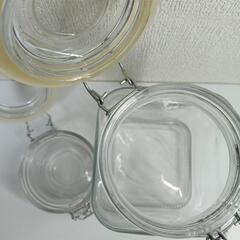 ガラスキャニスター ２個セットの画像