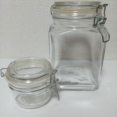 ガラスキャニスター ２個セット