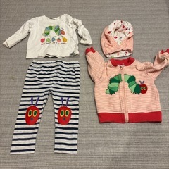 はらぺこあおむし　10点　秋冬 90 95の画像