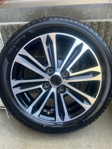 美品 165/55/R15 タイヤ＋ホイールセット2本　トヨタ ルーミー、タンク、ダイハツトール(カスタム) ブリヂストン