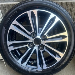 美品 165/55/R15 タイヤ＋ホイールセット2本　トヨタ ルーミー、タンク、ダイハツトール(カスタム) ブリヂストン　の画像