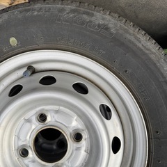 ②12インチ鉄ホイール4本セット 軽トラ、軽バンに。タイヤは消耗...