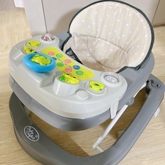 【ほぼ未使用品】ベビーウォーカー/アカチャンホンポオリジナル/グレー