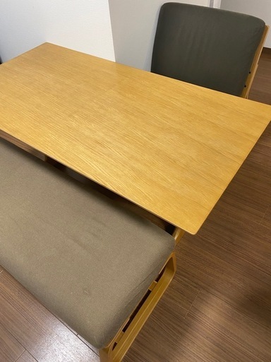 【決定】無印良品　ダイニングテーブルセット3点