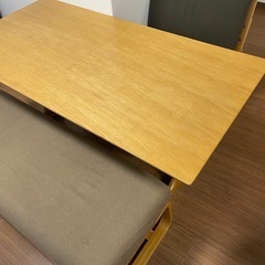 無印良品　ダイニングテーブルセット3点
