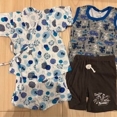 甚平　タンクトップ　半ズボン　男の子　70cm