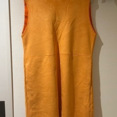 ZARA新品タグ付きオレンジミニワンピース