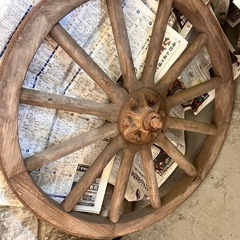 車輪　荷車　　大八の画像