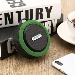 防水　Bluetooth グリーンスピーカー　吸盤　フック付き　ワイヤレスの画像