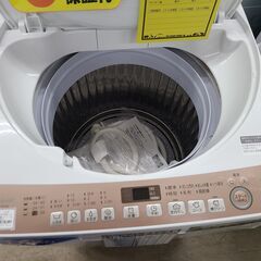 【値下げしました！】J9463　SHARP　シャープ　7.0kg洗濯機　ES-T713-T　2020年製　動作確認、クリーニング済み　【リユースのサカイ柏店】の画像