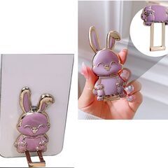 うさぎスマホスタンド（新品）パープルの画像