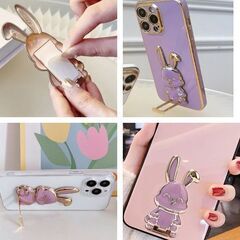 うさぎスマホスタンド（新品）パープルの画像