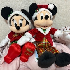 ミッキー ミニー クリスマス 2024 ぬいぐるみ