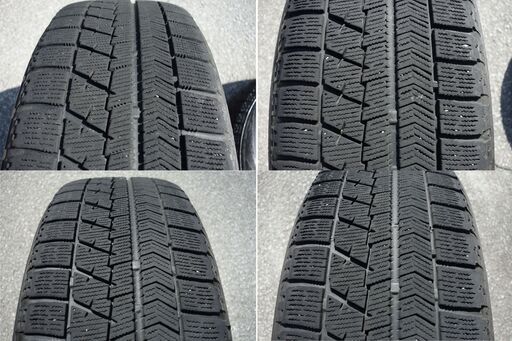 アルミホイール 16X6.5JJ PCD 100 5H スタッドレスタイヤ BLIZZAK VRX 205/60 R16 4本セット