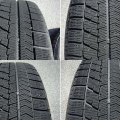 アルミホイール 16X6.5JJ PCD 100 5H スタッドレスタイヤ BLIZZAK VRX 205/60 R16 4本セットの画像