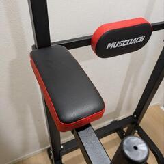 お届け無料🆓MUSCOACH懸垂機ぶら下がり健康器具トレーニング 懸垂 クッション付き マルチジム 筋トレの画像