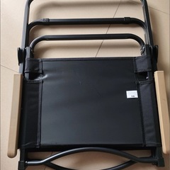 カーミット折りたたみアウトドアチェア 2脚セット黒の画像