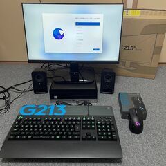 🎮中古ライトゲーミングPC本体＆モニター、スピーカー、キーボード...