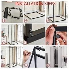 フィッティングルーム組み立て式の画像