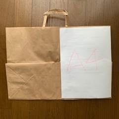 新品❣️特大サイズ無地紙袋5枚まとめての画像