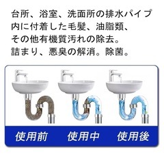 【未使用】パイプ洗浄剤 600g 顆粒 水の魔法 無臭 パイプクリーナー アルカリ性 白 業務用の画像