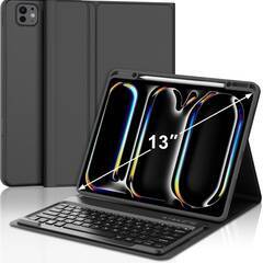 【新品・未使用】iPad Pro 13インチ キーボードケース 2024 (M4)専用(A2925、A2926、A3007) 人気 脱着式 Bluetoothキーボード Apple Pencil 充電収納可能の画像