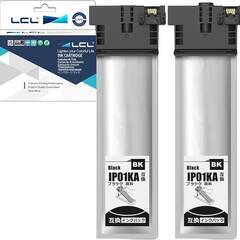 【新品・未使用】LCL エプソン用 IP01 IP01A IP01KA 顔料 互換インクカートリッジ （2パック ブラック） 対応機種:PX-S884 PX-M884F PX-S885 PX-M885Fの画像