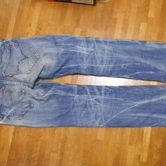 Levi’s 502 W31 革(白)パッチ リーバイス　USEDの画像