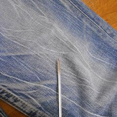 Levi’s 502 W31 革(白)パッチ リーバイス　USEDの画像