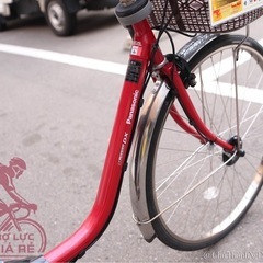 中古電動自転車　パナソニック26インチ　レッドの画像