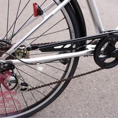 かっこいい自転車　ギア付き　オートライト　27インチの画像