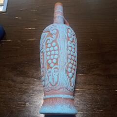 ワインの入ってたビン　陶製
