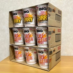 日清 カップヌードル BIG しょうゆ味 12個 カレー味 6個...