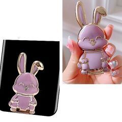 うさぎスマホスタンド（新品）パープルの画像