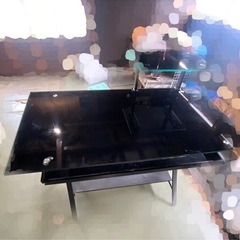 ガラス　PCデスク