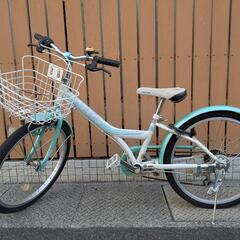 子供用自転車　22インチ　ライトグリーン