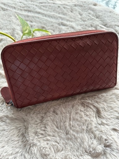 ボッテガヴェネタ ⭐️ラウンドファスナー長財布 ブラウンレザー