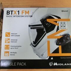 ＢＴＸ１ＦＭ【ＭＩＤＬＡＮＤ】インカム　ＦＭＲａｄｉｏ　Ｂｌｕｅ...