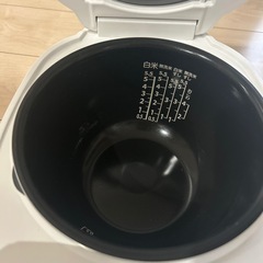 数回しか使用していない炊飯器の画像