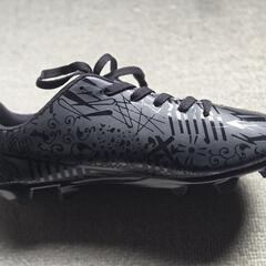 新品・未使用 ブラックスパイクシューズ グラフィックプリントの画像