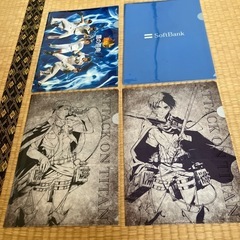 イラスト  クリアファイル  ２枚の画像