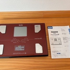 タニタ 体重・体組成計 インナースキャン50 メタリックレッド BC-313の画像